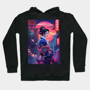 Neon Japanese princess Hoodie